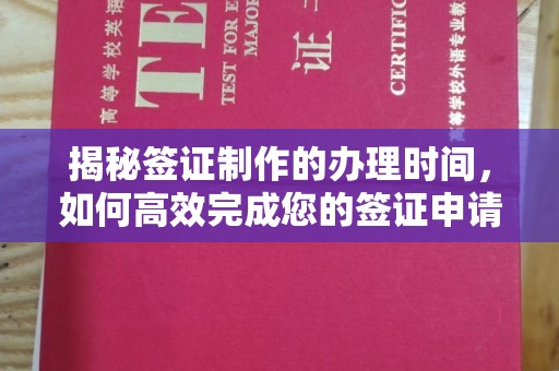 凉州揭秘签证制作的办理时间，如何高效完成您的签证申请