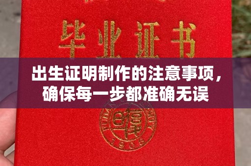 凉州出生证明制作的注意事项，确保每一步都准确无误