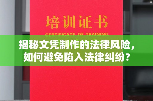 凉州揭秘文凭制作的法律风险，如何避免陷入法律纠纷？