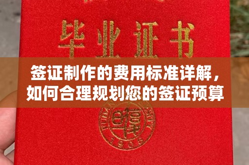 凉州签证制作的费用标准详解，如何合理规划您的签证预算