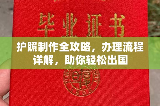 凉州护照制作全攻略，办理流程详解，助你轻松出国