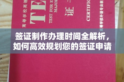凉州签证制作办理时间全解析，如何高效规划您的签证申请流程